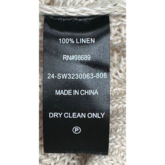 TODD SNYDER LINEN CREWNECK SWEATER in Bisque NWT Size XXL - Picture 10 of 10